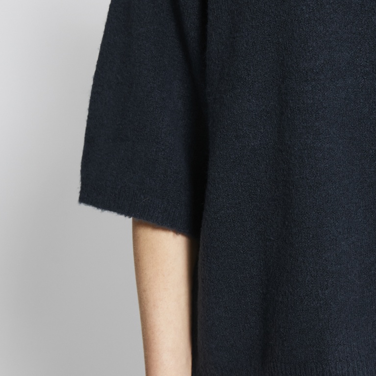Basic knit tee "Knitted Tee" Dark Blue
